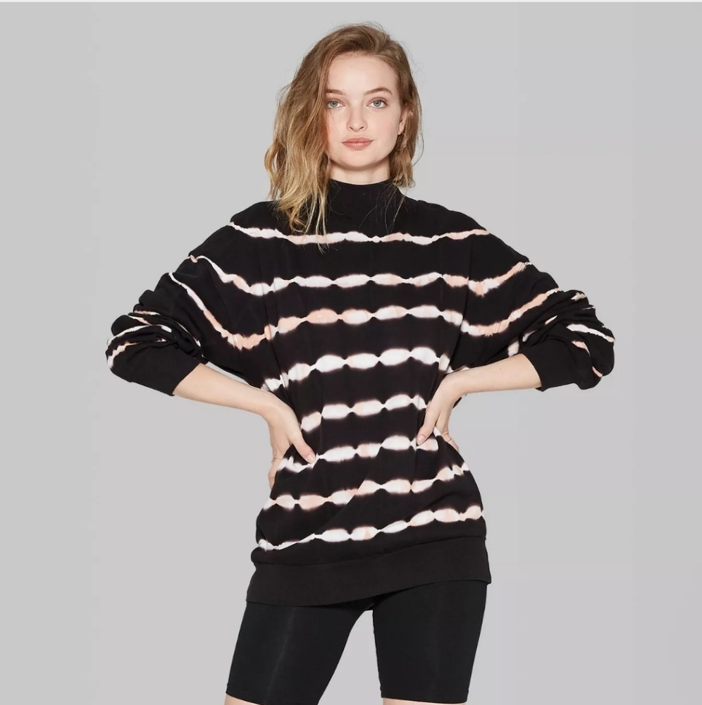 Wild fable tie dye mock neck sweater